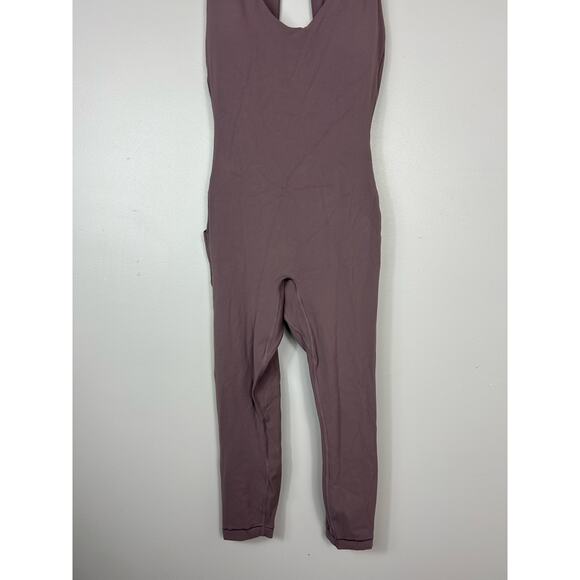 Athleta Transcend Bodysuit 7/8 Smokey Rose Sz MP Athleisure - Picture 5 of 12